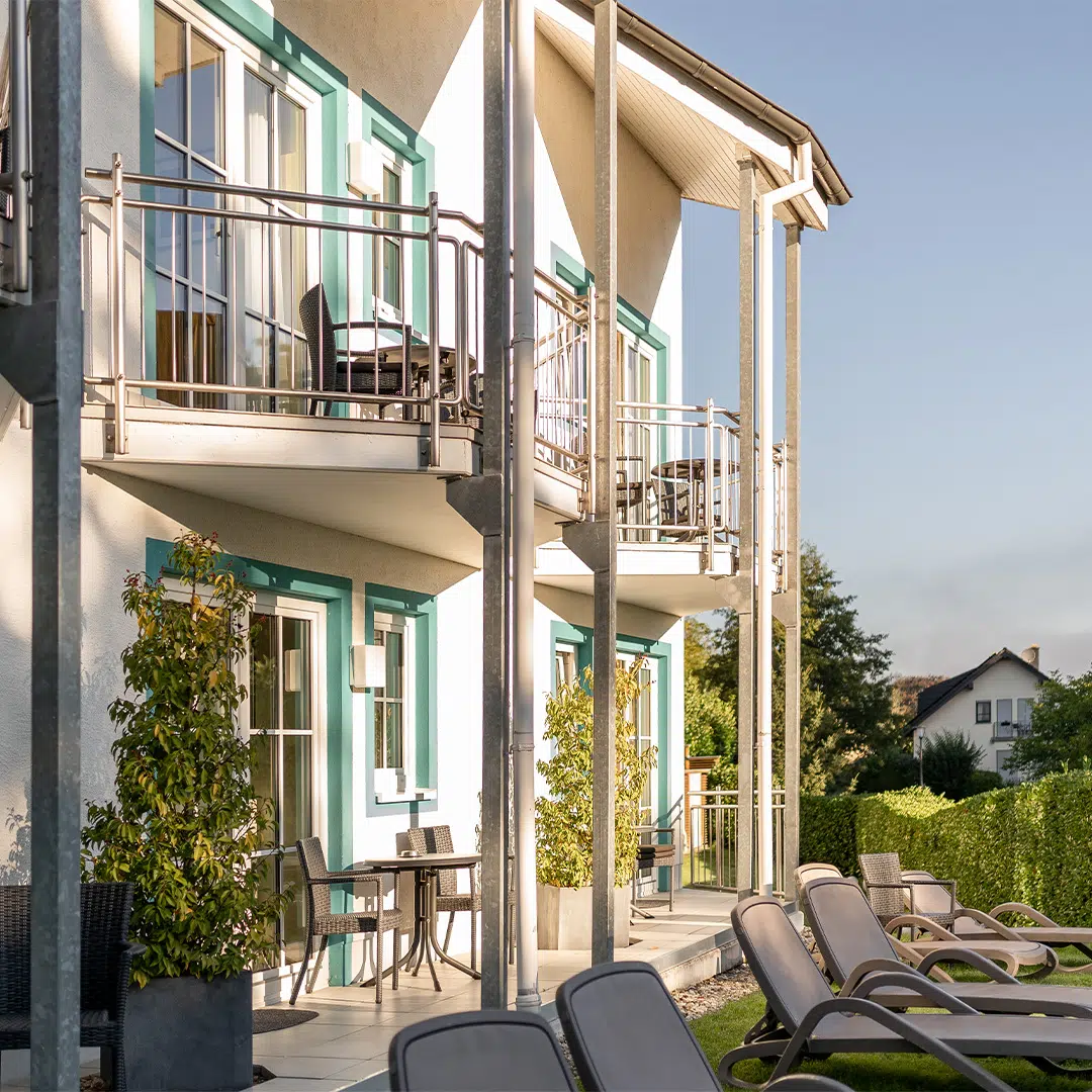 Balkon und Sonnenaufgang im Urlaub Hotel Schiffmann