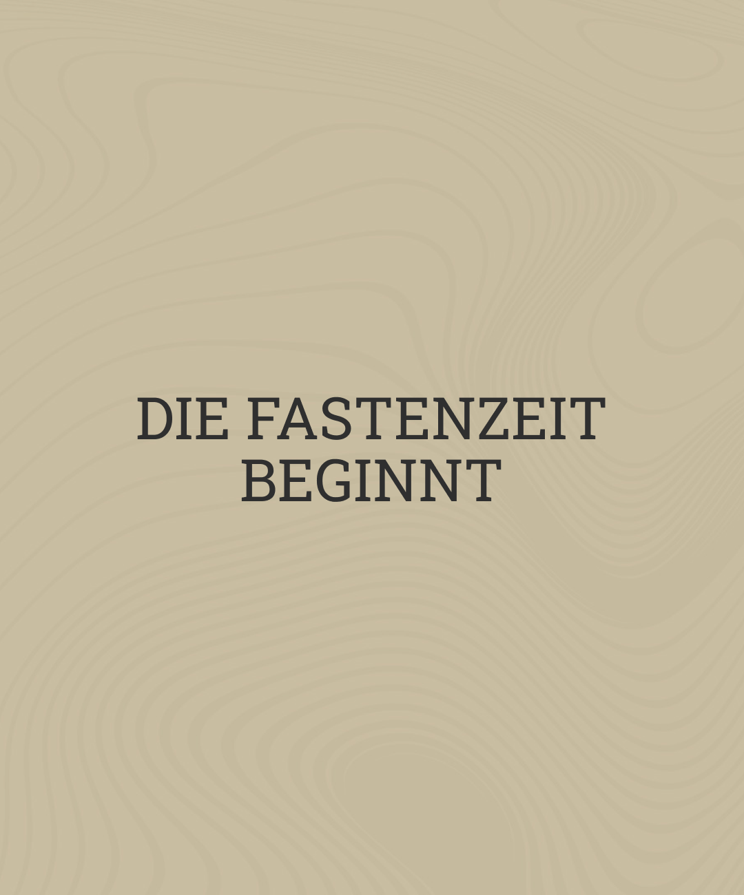Beitragsgrafik: Beginn Fastenzeit