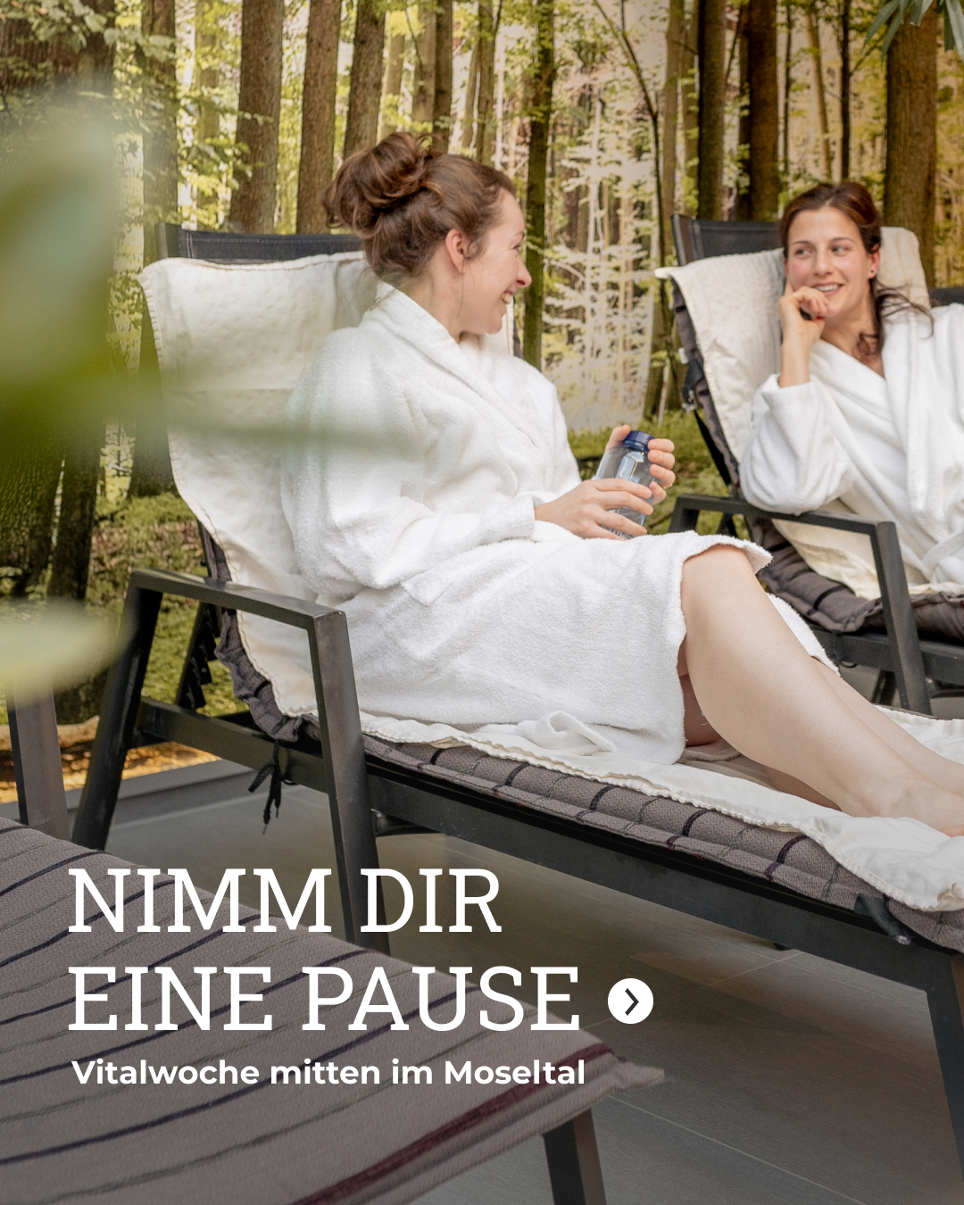 Beitragsgrafik: Raus aus dem Alltag, rein in die Ruhe.