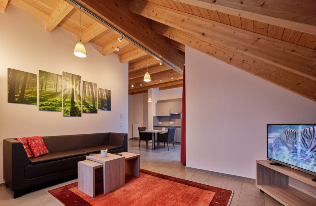 Blick in ein Apartment des Hotel Schiffmann
